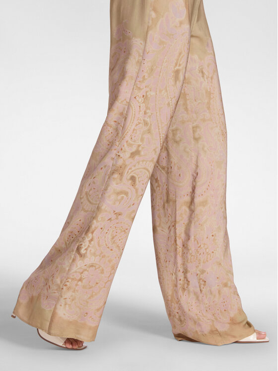 Elena Mirò Elena Mirò Pantaloni di tessuto P026P000479N001 Crema Regular Fit