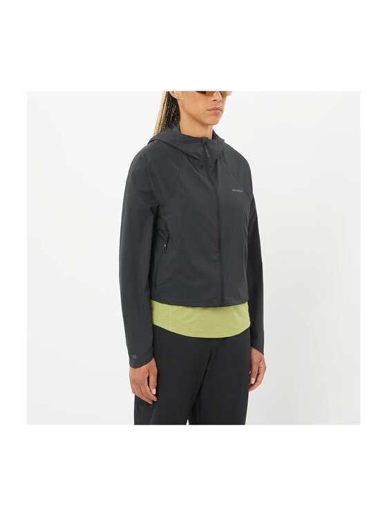 Salomon Salomon Kurtka outdoor OUTWIND DEEP BLACK Czarny Regular Fit