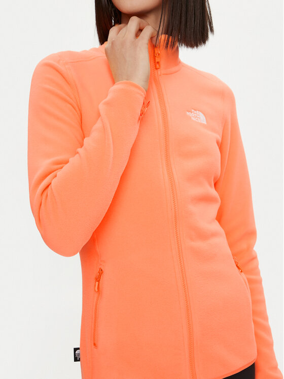 The North Face Felpa Pile Arancione Giacca Felpa Arancione North