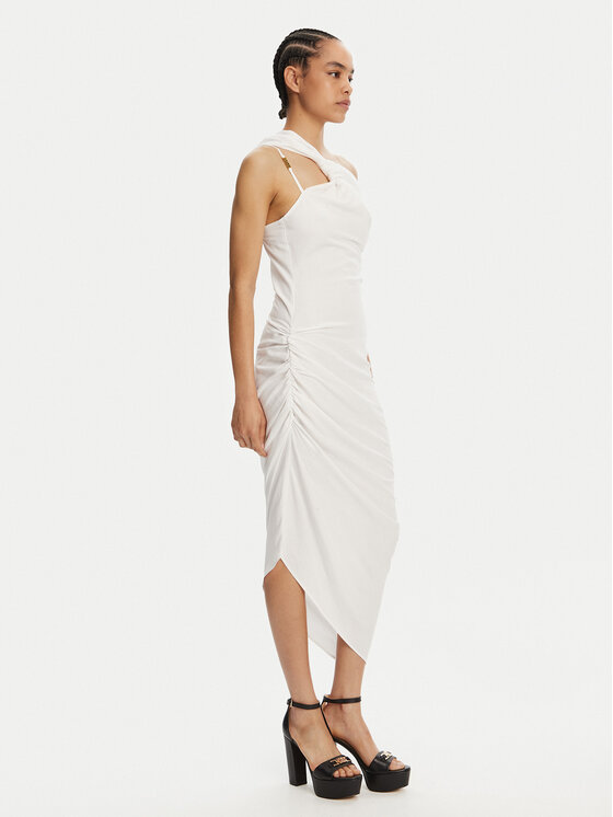 Versace Jeans Couture Versace Jeans Couture Kokteilinė suknelė 78HAO903 Balta Slim Fit