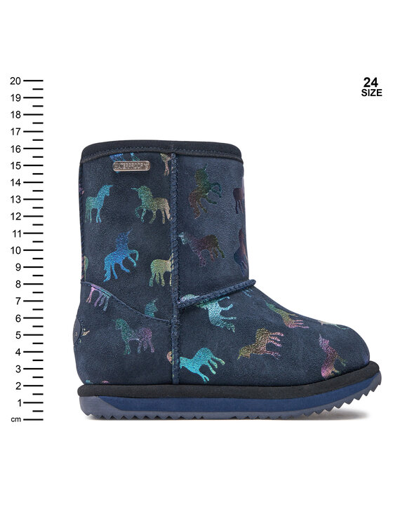 EMU Australia EMU Australia Cizme de zăpadă Rainbow Unicorn Brumby K12373 Bleumarin