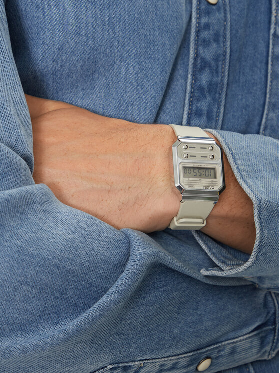 Casio Casio Zegarek A100WEF-8AEF Szary