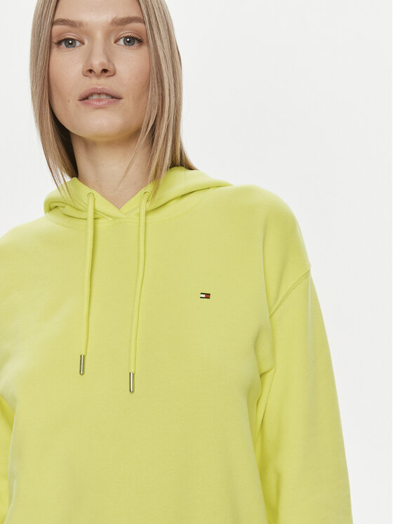 Tommy Hilfiger Tommy Hilfiger Felpa Flag WW0WW41245 Giallo Regular Fit