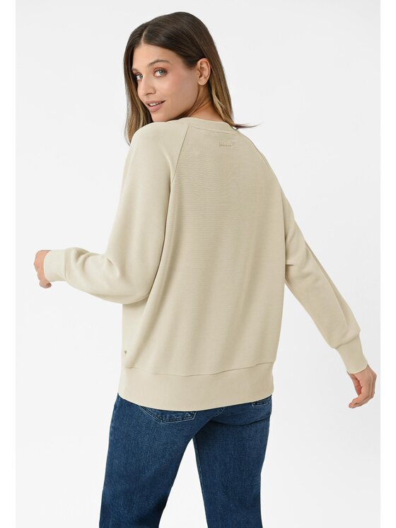 Volcano Volcano Bluza B-MINK Beżowy Regular Fit
