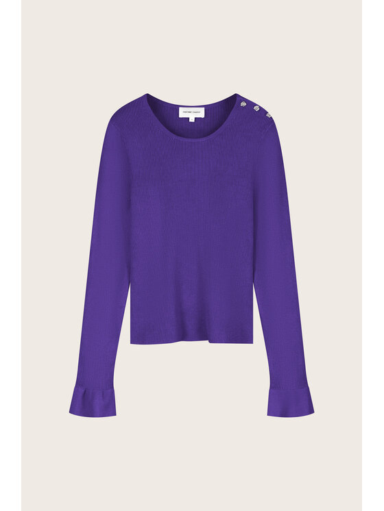 Fabienne Chapot Fabienne Chapot Sweter 6964-1857-173 Fioletowy Regular Fit
