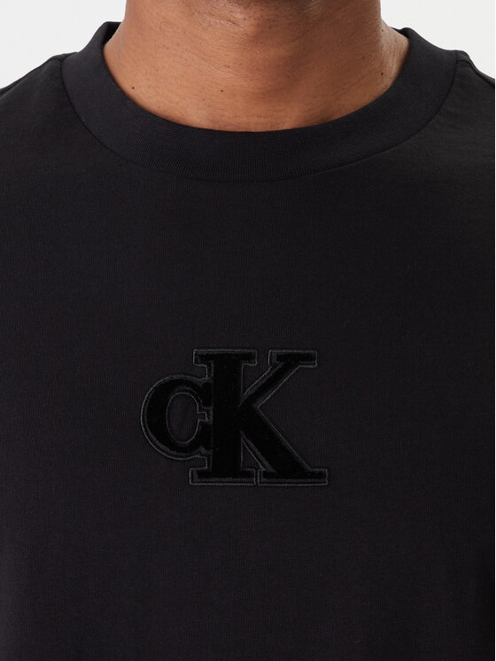Calvin Klein Jeans Calvin Klein Jeans Tričko 20s Easy LV04RD253G Čierna Regular Fit
