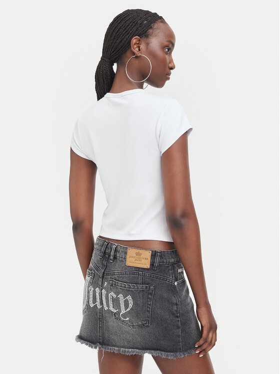 Juicy Couture Juicy Couture T-särk JCWCT226326 Valge Slim Fit