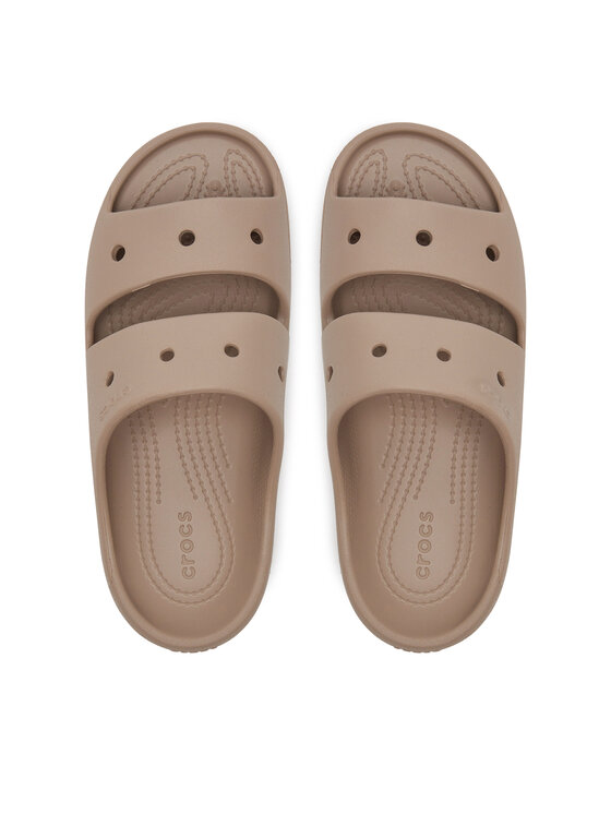 Crocs Crocs Natikači Classic Sandal v2 209403 Rjava