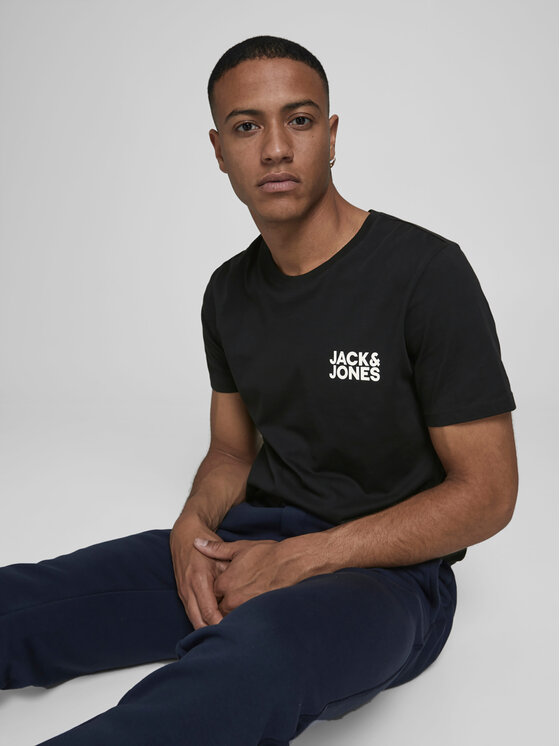 Jack&Jones Jack&Jones T-shirt Corp Logo 12151955 Crna Slim Fit
