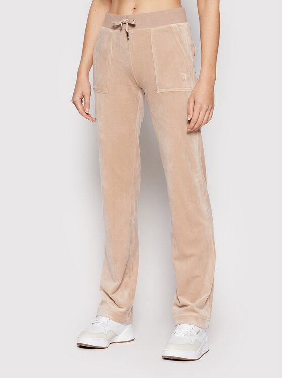 Juicy Couture Spodnji del trenirke Del Ray JCAP180 Bež Regular Fit
