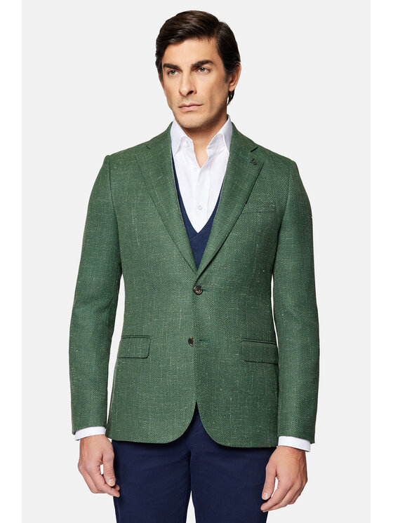 Lancerto Lancerto Marynarka Glendale MA073124000006 Zielony Slim Fit