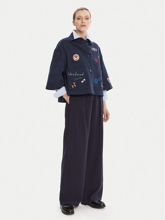 Weekend Max Mara Weekend Max Mara Сако Assuan 2525046021 Тъмносин Regular Fit