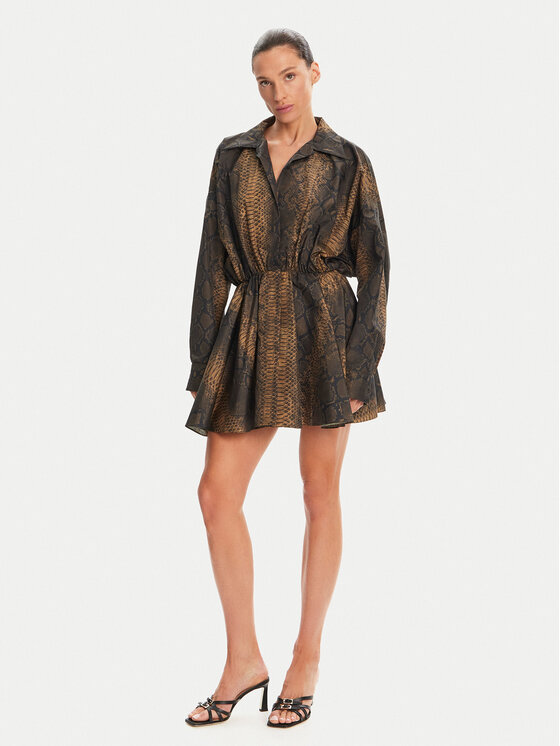 NORMA KAMALI NORMA KAMALI Hétköznapi ruha ST4243PHA71302 Barna Relaxed Fit