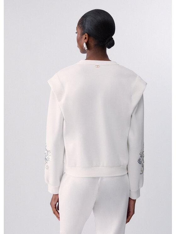 Liu Jo Liu Jo Felpa TF6135J3958Q9813 Bianco Regular Fit