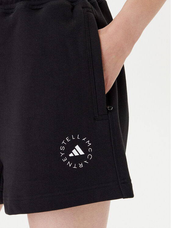 adidas by Stella McCartney adidas by Stella McCartney Pantaloni scurți sport True Casuals IK9093 Negru Loose Fit