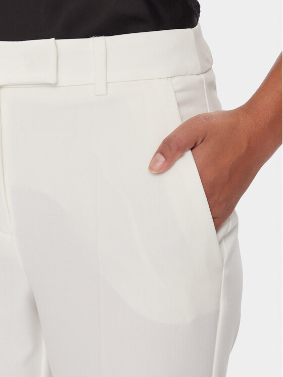 Marella Marella Stoffhose Child 2413131061200 Écru Regular Fit