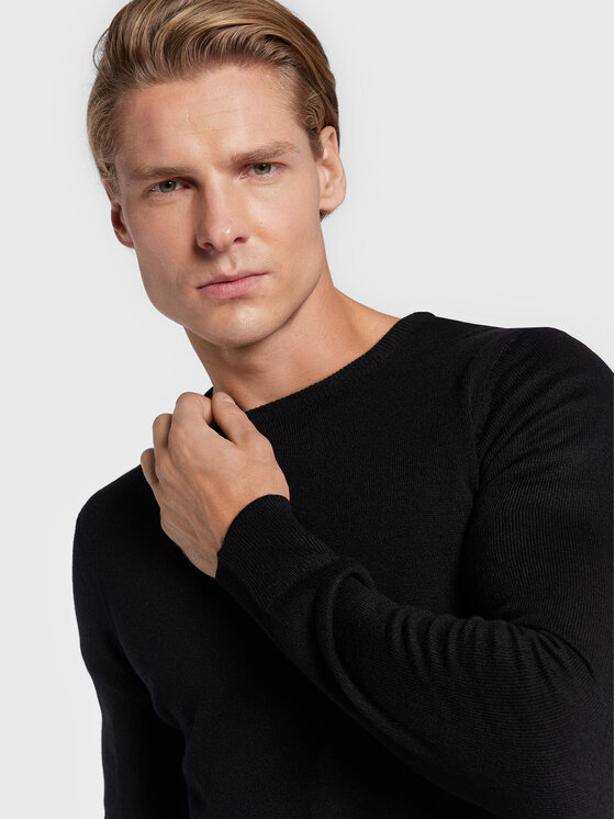 Brave Soul Brave Soul Sweter MK-279PARSECJ Czarny Regular Fit