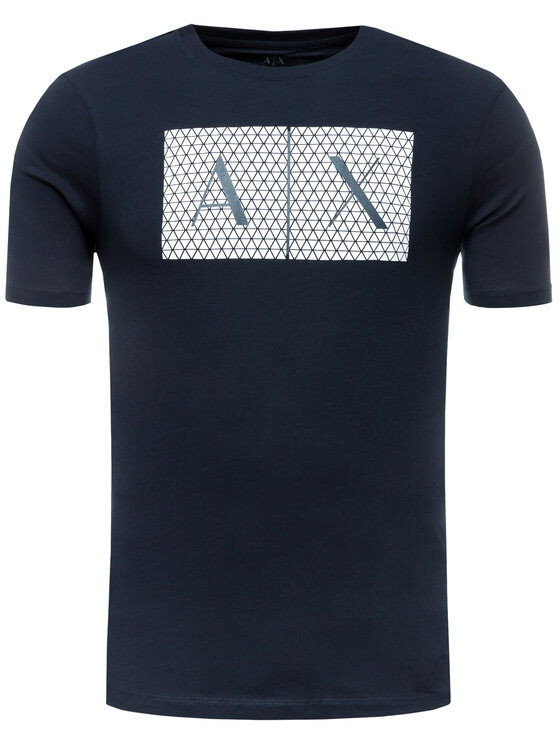 Armani Exchange Armani Exchange T-Shirt 8NZTCK Z8H4Z 1510 Granatowy Slim Fit