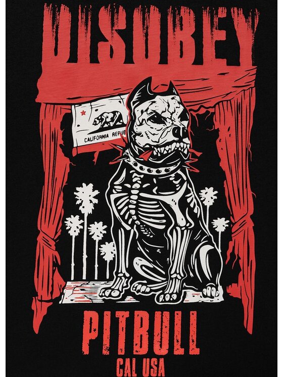 PITBULL PITBULL T-Shirt DISOBEY Czarny Regular Fit
