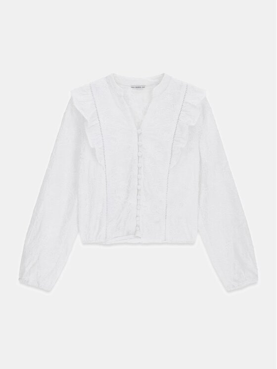Guess Kids Guess Kids Top 178445 Biały Classic Fit