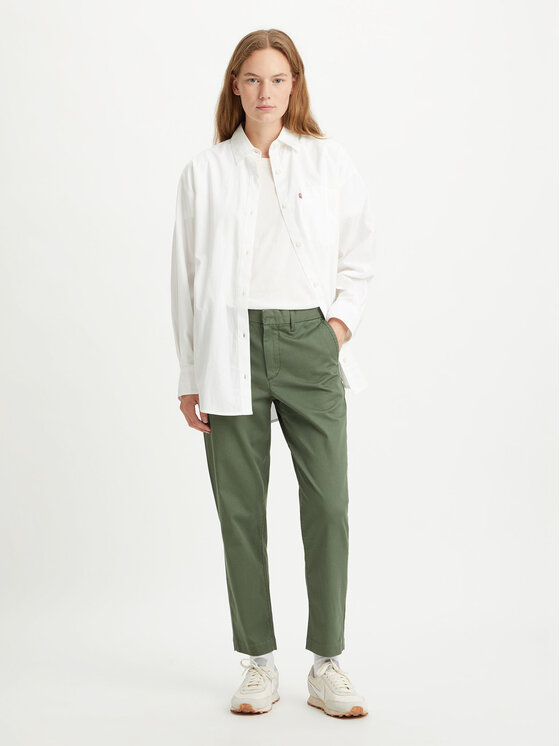 Levi's® Levi's® Chinosy Essential Chino A46730003 Zielony Straight Fit