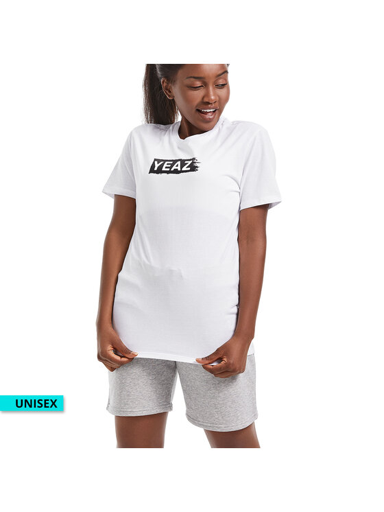 Yeaz Yeaz T-Shirt CHAY T-Shirt Biały Regular Fit