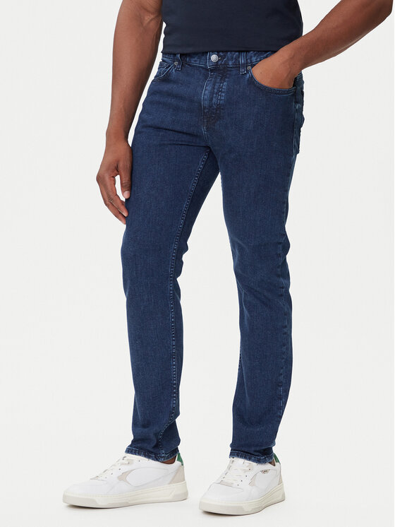 BOSS Jeansy Delaware 50544630 Granatowy Slim Fit