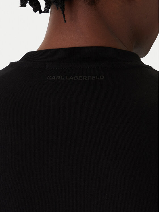 KARL LAGERFELD KARL LAGERFELD Pulóver 705027 561910 Fekete Regular Fit