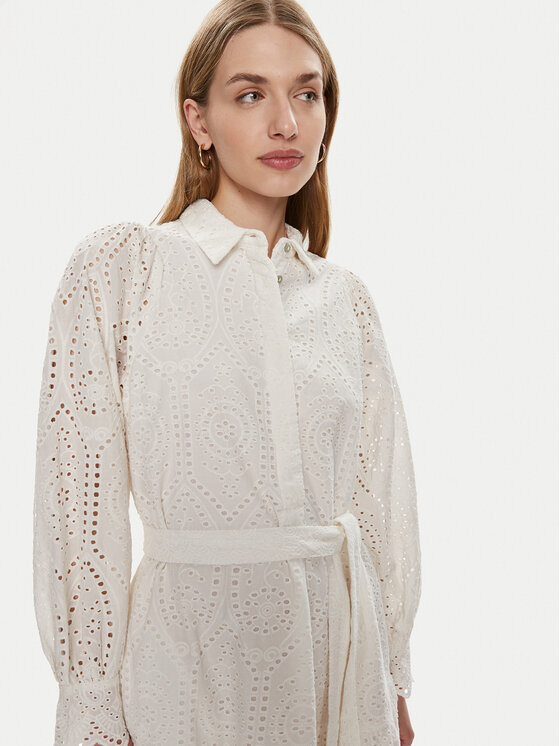 YAS YAS Sukienka letnia Holi 26030709 Biały Loose Fit