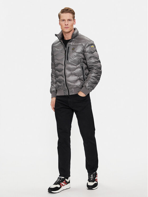 Blauer Daunenjacke 23WBLUC03004 Grau Regular Fit | Modivo.de