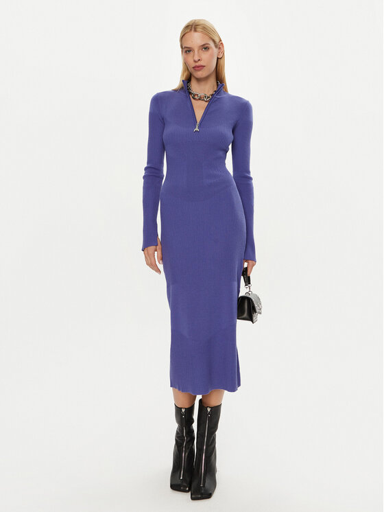 Patrizia Pepe Patrizia Pepe Rochie tricotată 2A2848/K214 -CA29 Albastru Regular Fit