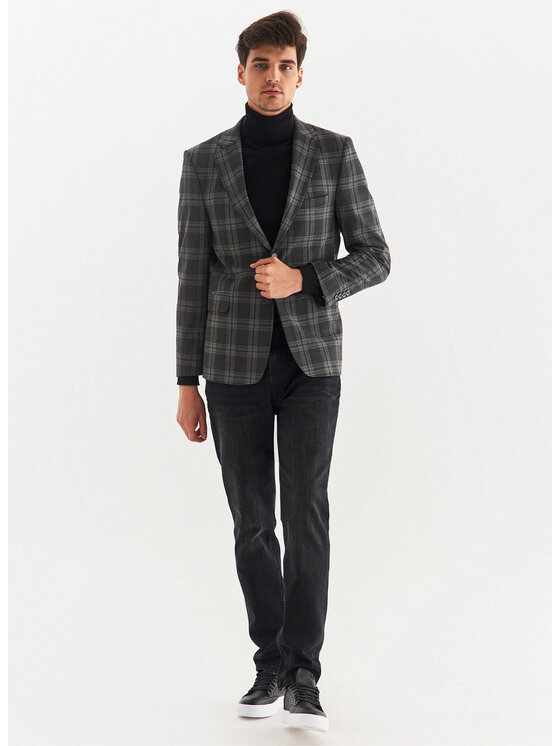 Pako Lorente Pako Lorente Marynarka P22WF-3G-002 Szary Slim Fit
