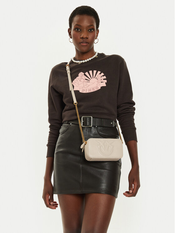 PINKO PINKO Borsetta Pelle Bottalata 103799 Écru