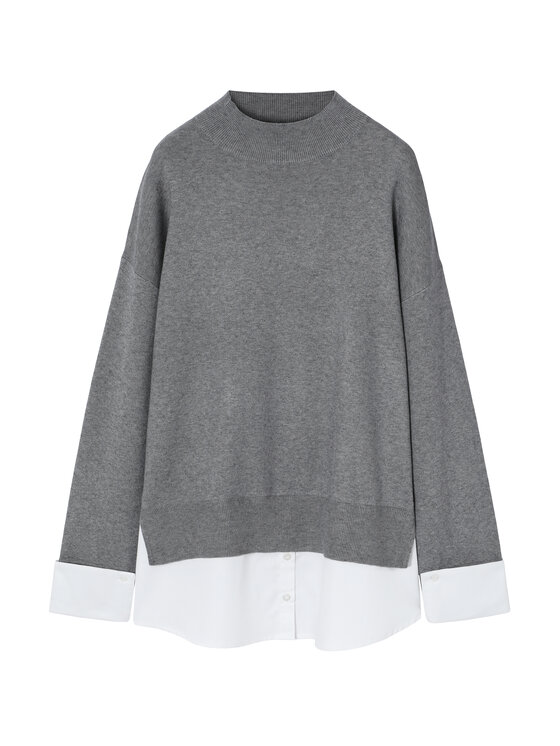 TATUUM TATUUM Sweter PATI Szary Classic Fit