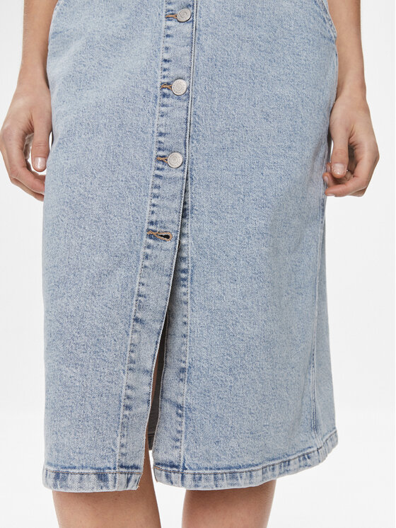 Tommy Jeans Tommy Jeans Дънкова рокля DW0DW17207 Син Regular Fit