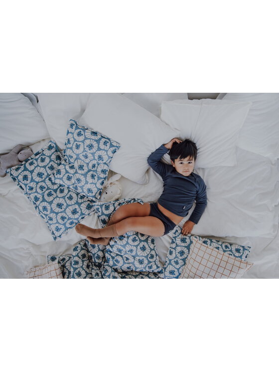 Malomi Malomi Komplet pościeli bedding_set_denim_lions Niebieski
