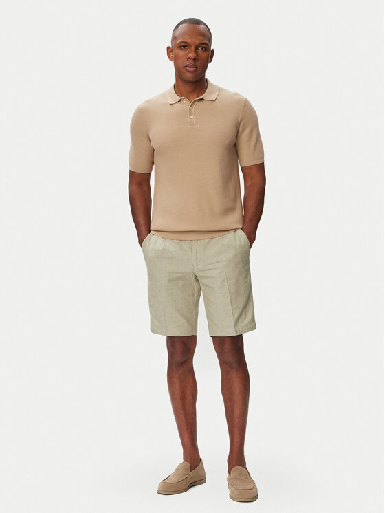 Bugatti Bugatti Poloshirt 7100-15521E Hellbraun Regular Fit