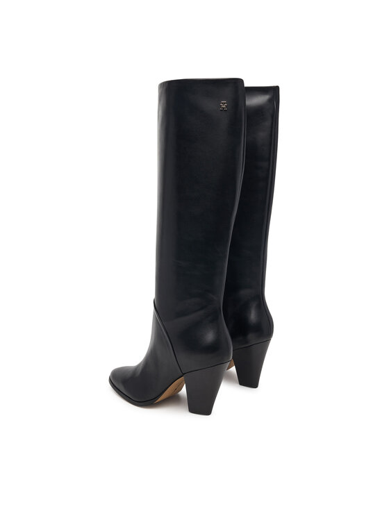 Tommy Hilfiger Tommy Hilfiger Zimske čizme Clean Tubular Knee Boot FW0FW09584 Crna