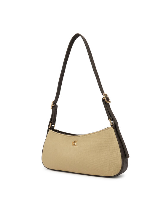Calvin Klein Calvin Klein Ročna torba Ck Canvas Small Shoulder Bag LV04F3347G Bež