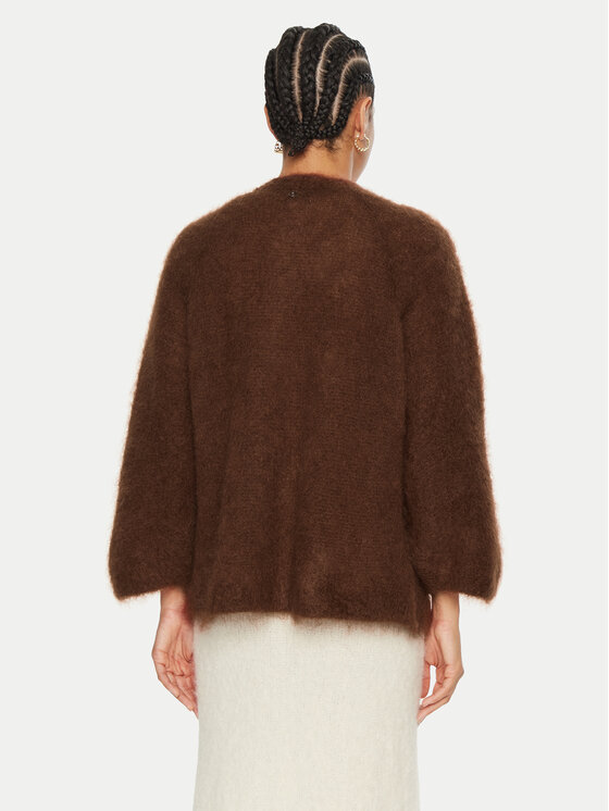 Dixie Dixie Kardigán M277K004A Barna Relaxed Fit
