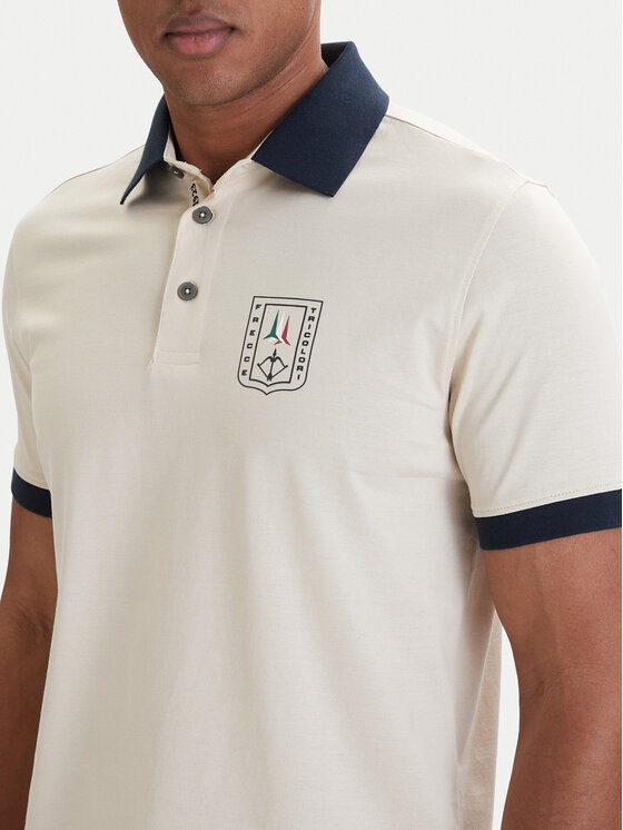 Aeronautica Militare Aeronautica Militare Tricou polo 261PO1917UJ00682 Bej Regular Fit