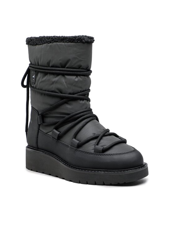 Calvin Klein Jeans Schneeschuhe Plus Snow Boot YW0YW00731 Schwarz Modivo