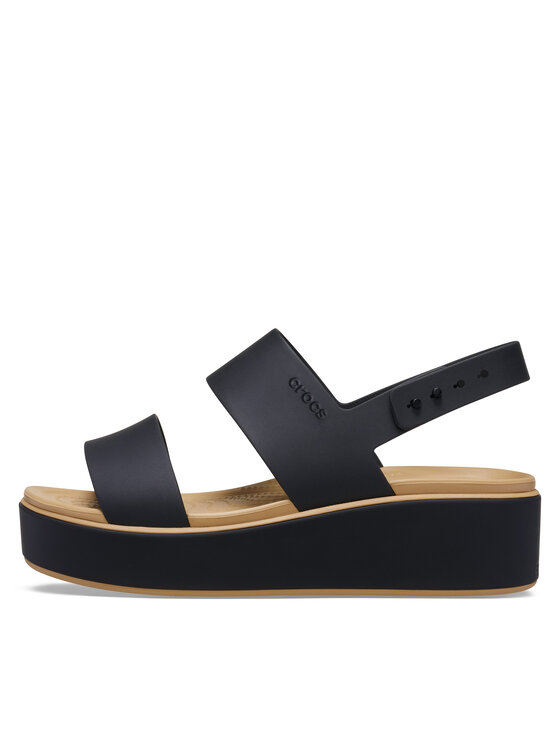 Crocs Crocs Sandale Brooklyn Matte Wrap Low Wedge 211802 Negru
