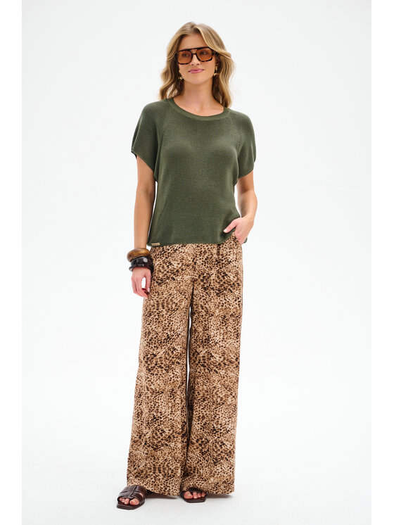 blue shadow blue shadow Top Rene Zielony Regular Fit