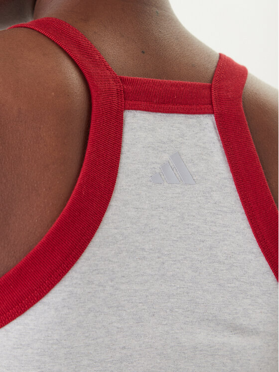 adidas adidas Топ 158661 Сірий Slim Fit