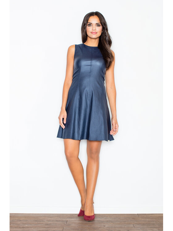 FIGL FIGL Šaty M342 Tmavomodrá Regular Fit