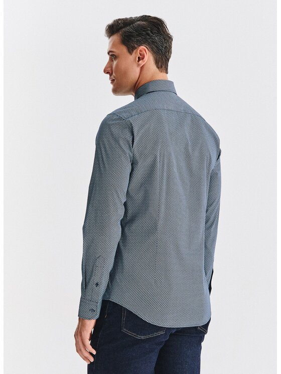 Pako Lorente Pako Lorente Koszula P25WF-1X-014 Granatowy Slim Fit