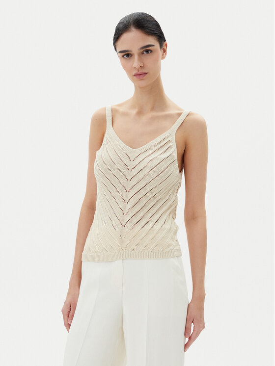 Vero Moda Vero Moda Felső Peru 10326463 Bézs Regular Fit