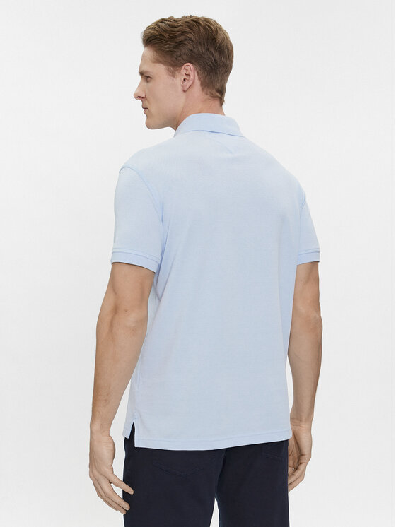 Tommy Hilfiger Tommy Hilfiger Polo 1985 MW0MW17771 Błękitny Slim Fit