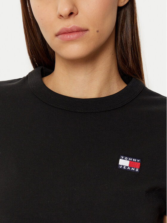 Tommy Jeans Tommy Jeans Póló DW0DW20153 Fekete Regular Fit